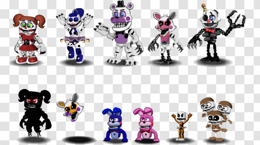 Five Nights At Freddy's 4 Nightmare Infant Circus Character - Robot Transparent PNG