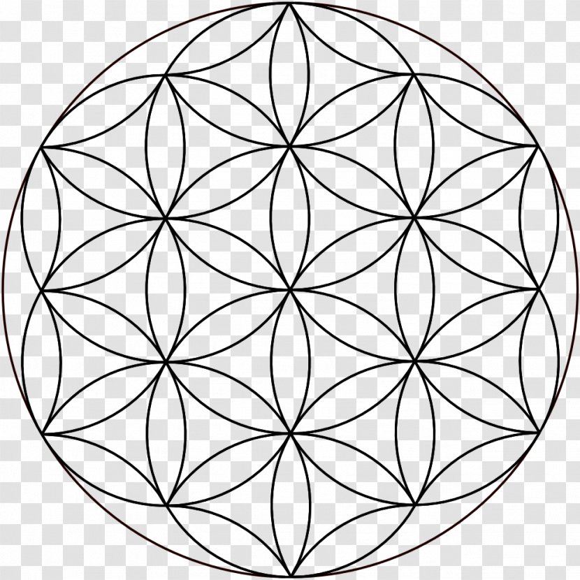 Overlapping Circles Grid Sacred Geometry Vitruvian Man - Vesica Piscis - Circle Transparent PNG