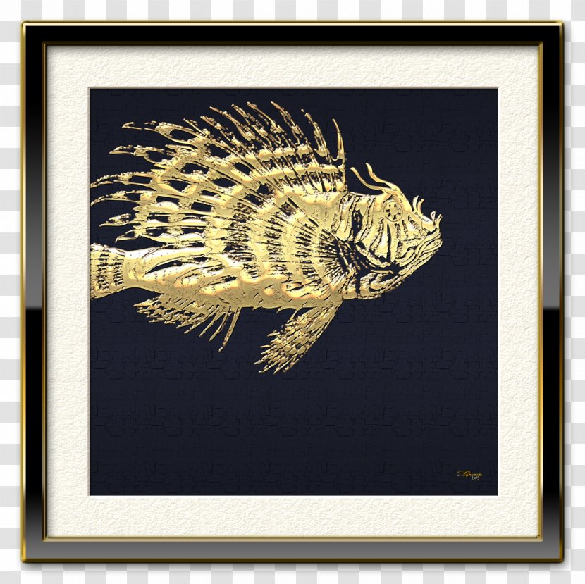 Picture Frames Printmaking - Fauna - Watercolor Fishing Transparent PNG