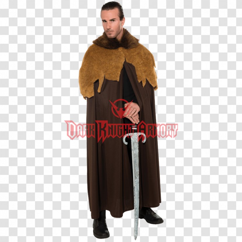 Robe Middle Ages Cloak Cape Fake Fur Transparent PNG