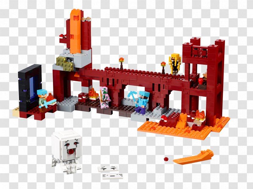 Amazon.com Hamleys LEGO 21122 Minecraft The Nether Fortress Lego - Minifigure Transparent PNG