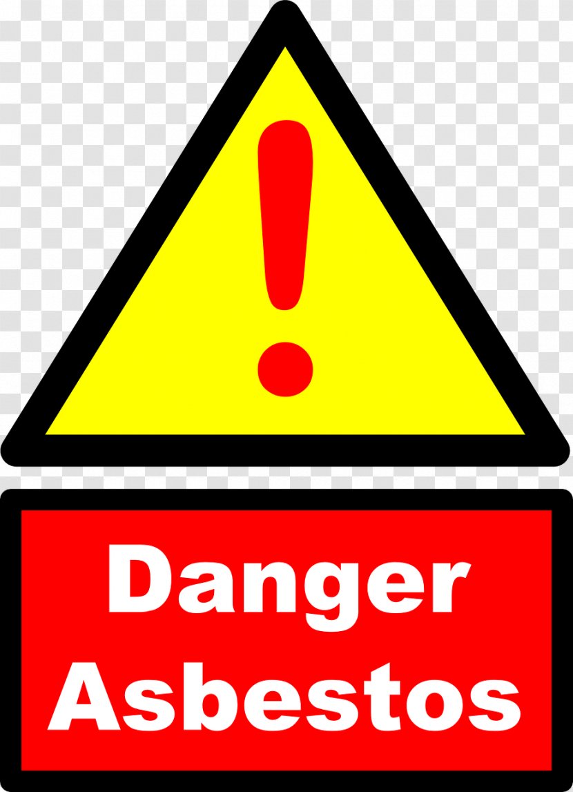 Asbestos Pictogram Hazard Clip Art Traffic Sign - Signage - Symbol Transparent PNG