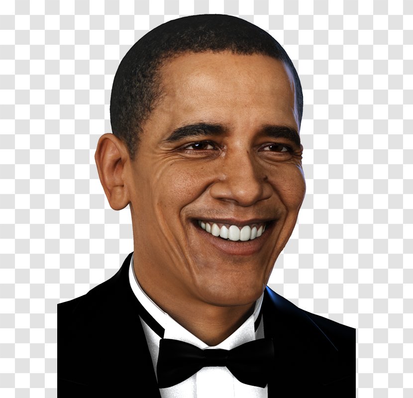 Barack Obama 3D Selfie Portrait Computer Graphics - Smile Transparent PNG