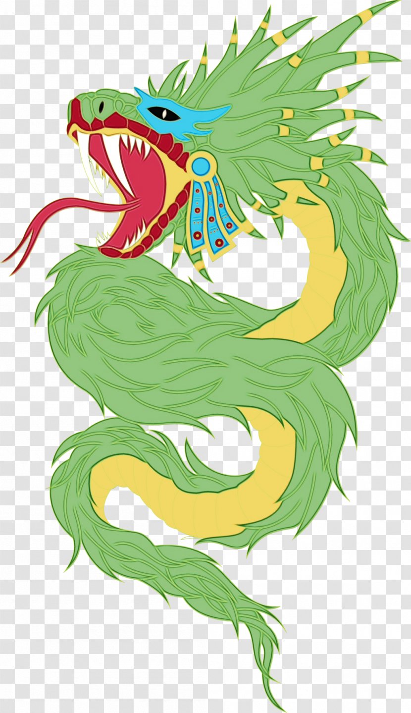 Dragon - Watercolor - Animal Figure Mythical Creature Transparent PNG