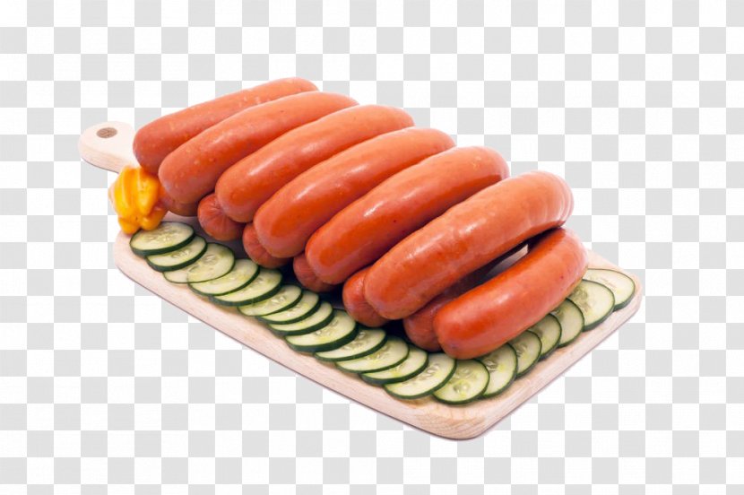 Hot Dog Sausage Hamburger Bratwurst - Chistorra - Ham Transparent PNG