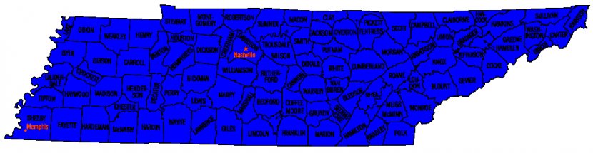 Oak Ridge Chattanooga Nashville Huntsville Dandridge - Blue - Map Transparent PNG