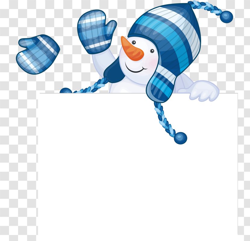 Snowman Clip Art - Balloon - Blue Transparent PNG