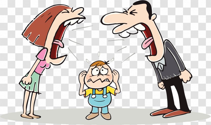 Cartoon Conflict Clip Art - The Couple Quarreled Transparent PNG