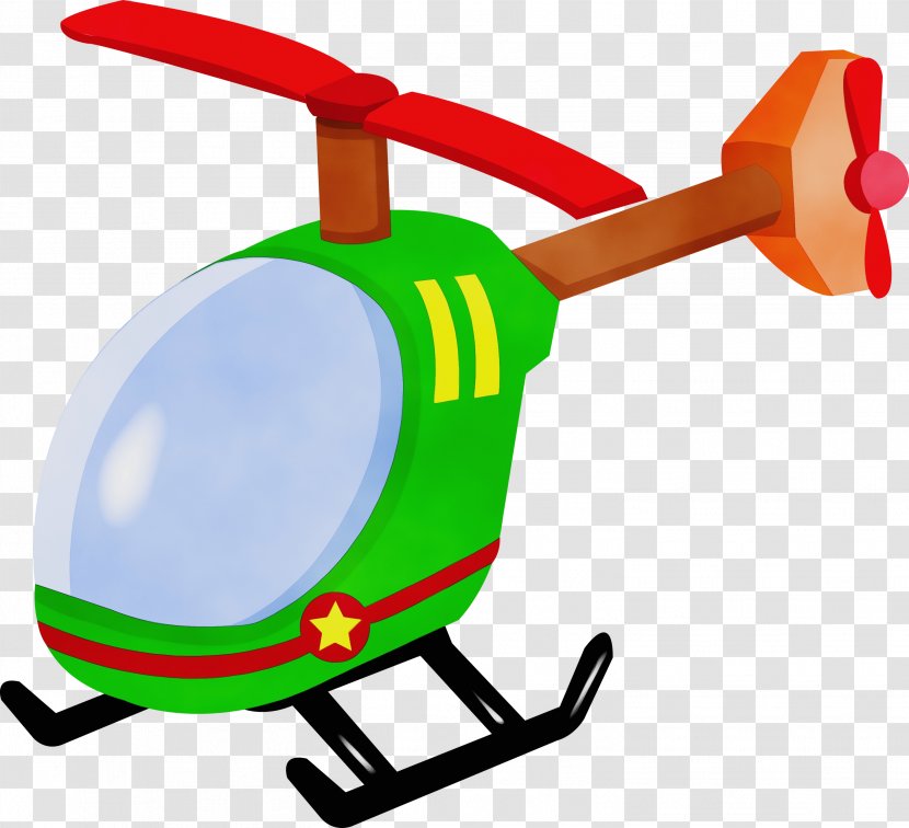 Helicopter Cartoon - Wet Ink - Radiocontrolled Toy Vehicle Transparent PNG