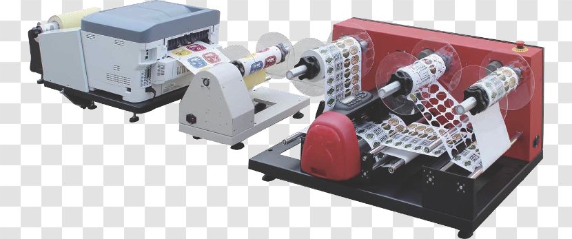 Die Cutting Label Printer Sticker Printing - Roll Slitting Transparent PNG