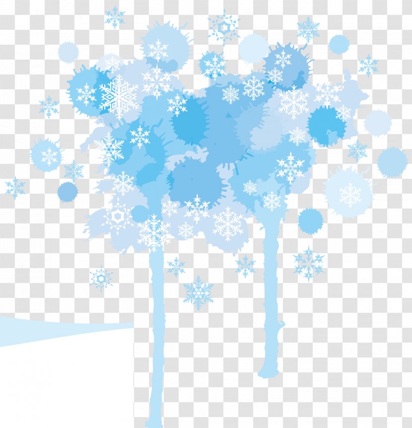 Blue Snowflake Tints And Shades - Point - Hue Snowflakes Vector Transparent PNG