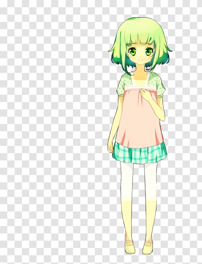 Megpoid Rendering Amanojaku Vocaloid - Watercolor - Frame Transparent PNG