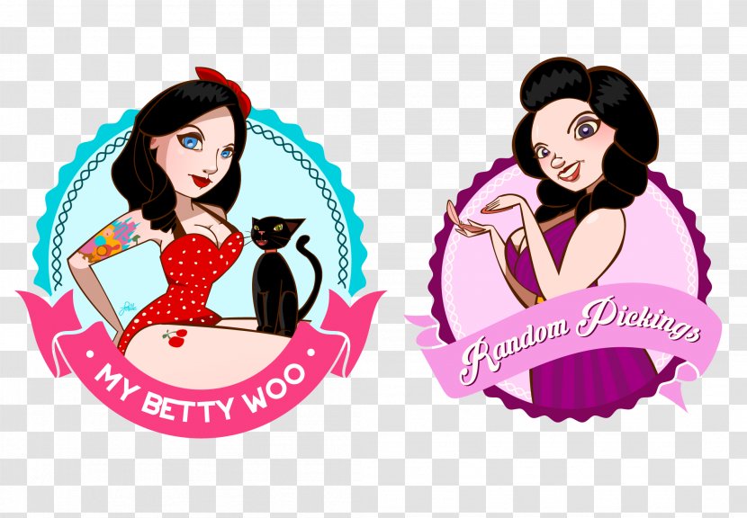 Clothing Accessories Logo Illustration Pin-up Girl Font - Fashion Accessory - Chic Style Transparent PNG