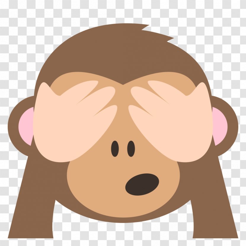 Emoji Three Wise Monkeys Emoticon Evil - Monkey Transparent PNG