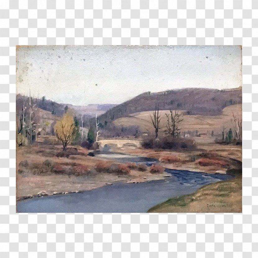 Fluvial Landforms Of Streams Watercolor Painting River Waterway - Stream - Antiquity Transparent PNG