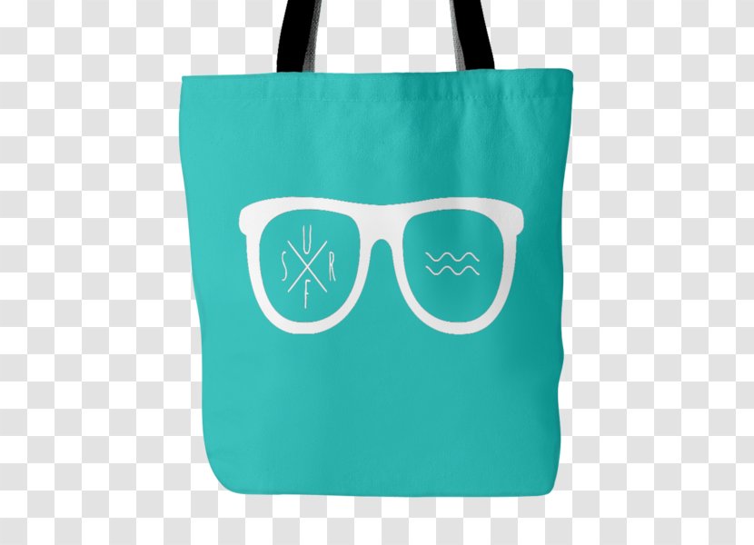 Tote Bag Shopping Gift Lining - Turquoise Transparent PNG