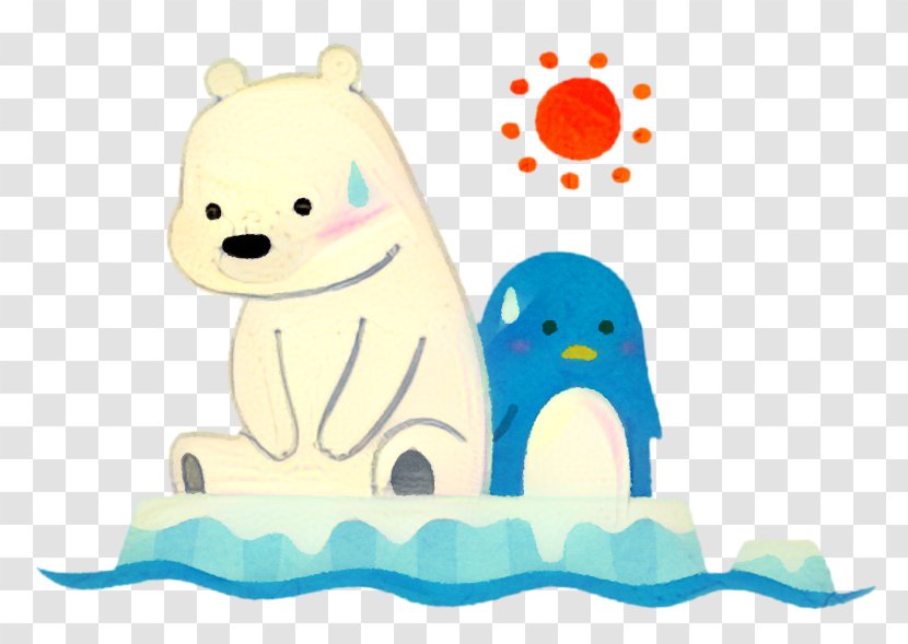 Polar Bear Cartoon - Ice - Animal Figure Transparent PNG