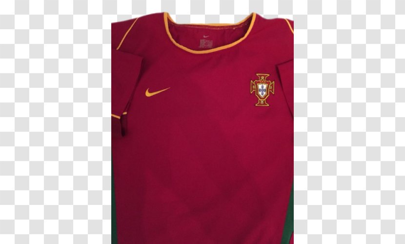 T-shirt Sleeveless Shirt Outerwear - Maroon - Portugal National Football Team Transparent PNG