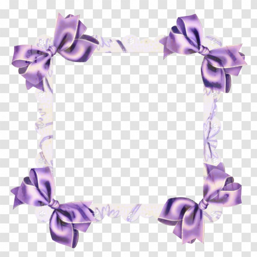Black And White Frame - Lilac - Picture Ribbon Transparent PNG