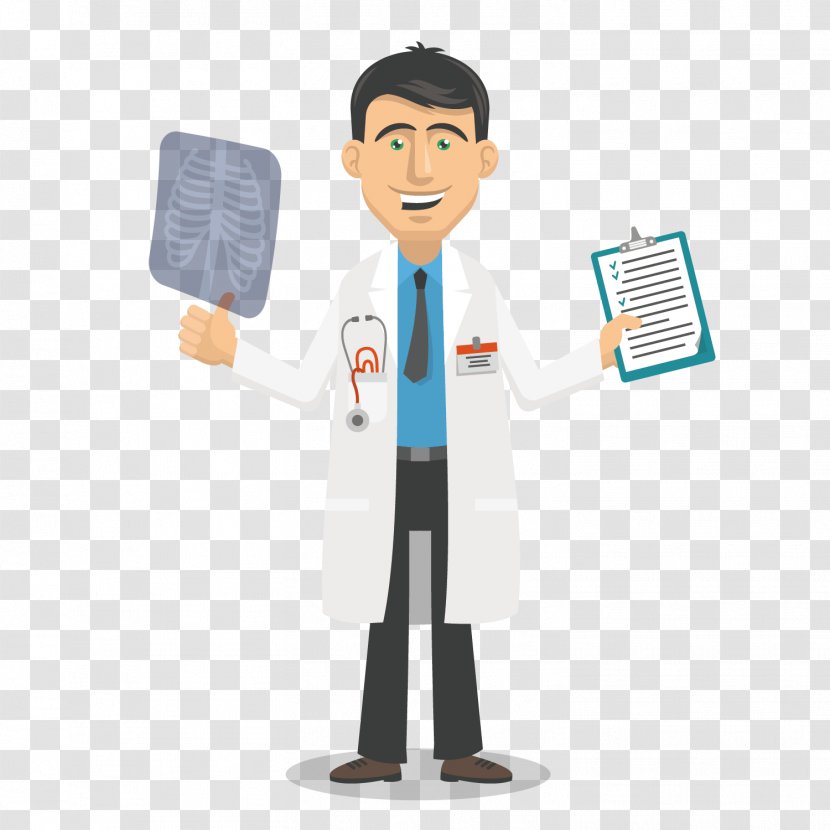 Cartoon Physician - Cr Phoenix Health - Vector Pattern Material Check Transparent PNG