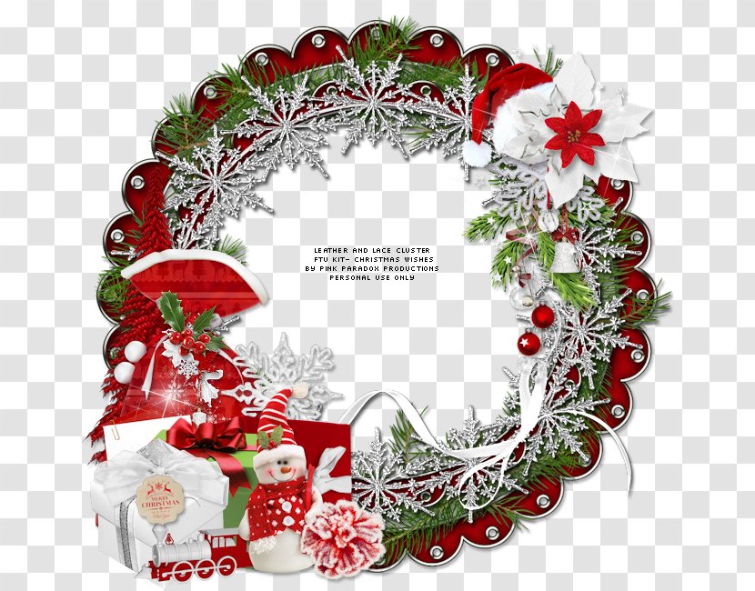 Christmas Decoration Gift Wreath Ornament - Decor - Tags Transparent PNG