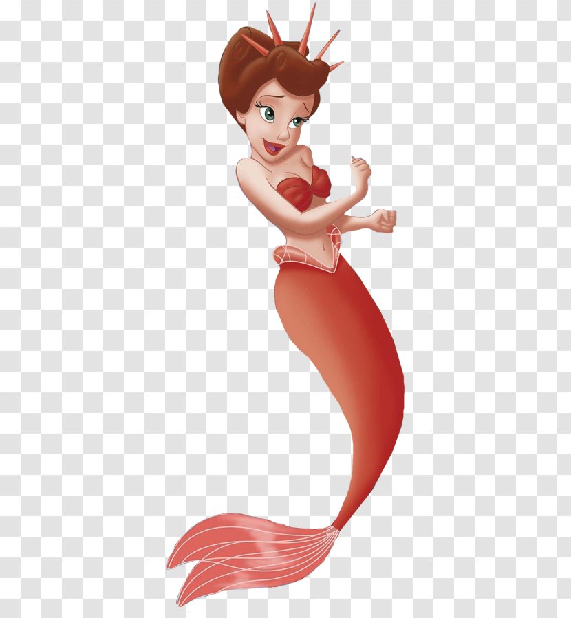 Ariel Attina The Little Mermaid Queen Athena King Triton - Silhouette Transparent PNG