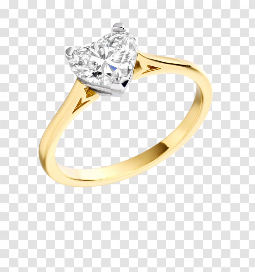 Wedding Ring Body Jewellery Diamond - Rings - Heart Transparent PNG