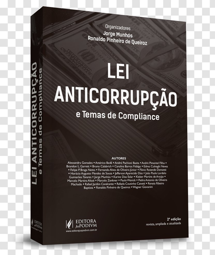 Lei Anticorrupção E Temas De Compliance LEI ANTICORRUPÇAO Criminal Law Book - 2017 Transparent PNG