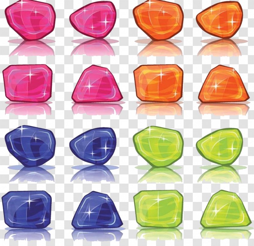 Gemstone User Interface Icon - Cartoon - Colored Transparent PNG