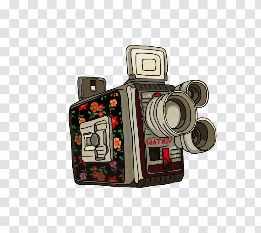 Digital Camera Photography Suitcase - Cameras Optics - Hand-painted The Transparent PNG