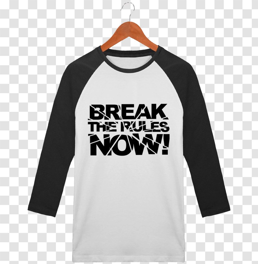 T-shirt Sleeve Collar Clothing Crew Neck - Break Rules Transparent PNG