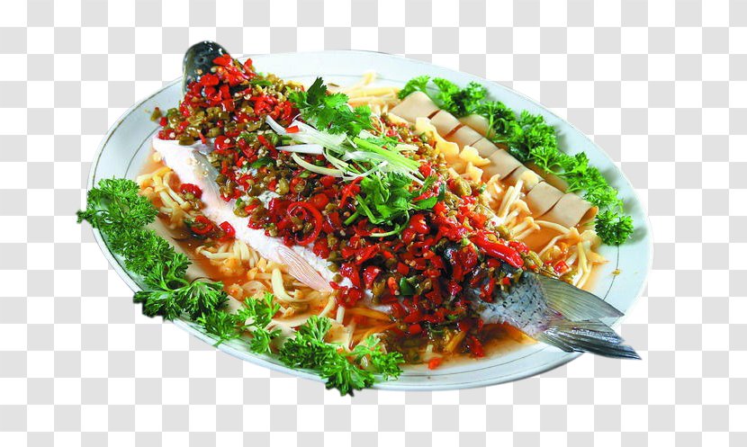 Thai Cuisine Fish Steaming - Food - Lily Yuba Steamed Whole Transparent PNG