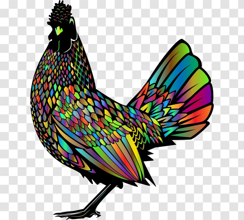 Chicken Cartoon - Bird - Beak Wing Transparent PNG