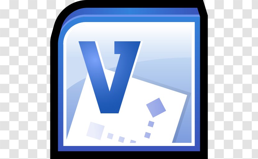 Blue Computer Icon Angle Area - Microsoft Word - Office Visio Transparent PNG