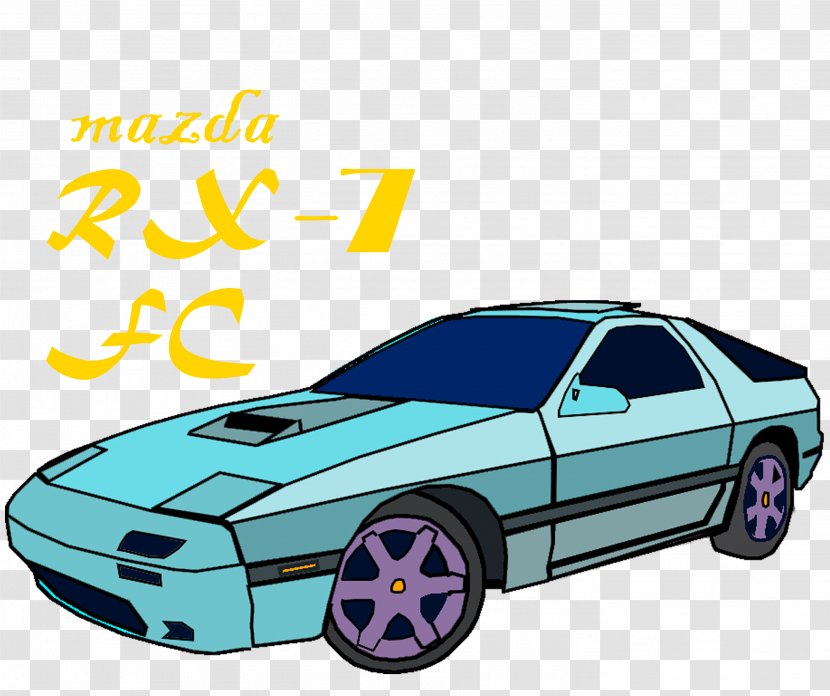 Classic Car Background - Mazda Rx7 - Toy Vehicle Transparent PNG