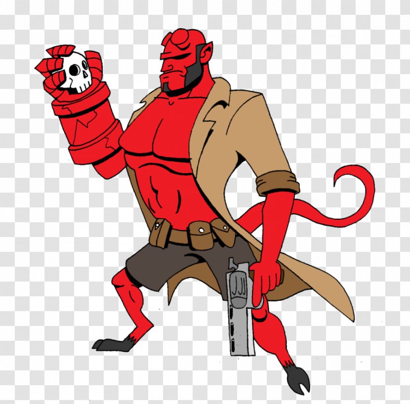 Hellboy Animated Cartoon Drawing Clip Art - Hand Transparent PNG