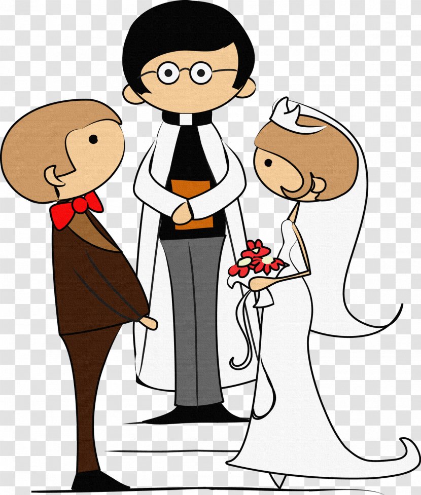 Wedding Invitation Cartoon Clip Art - Silhouette Transparent PNG