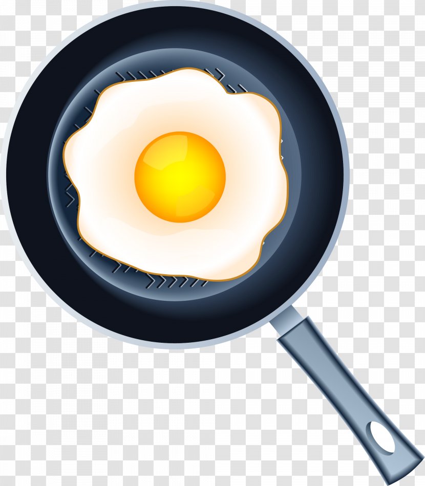 Fried Egg Omelette Frying Pan - Vector Transparent PNG