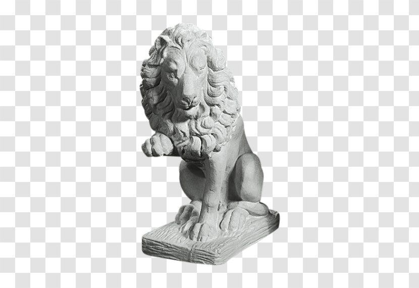 Lion Lahema Bust Paving Stone Classical Sculpture - Figurine Transparent PNG