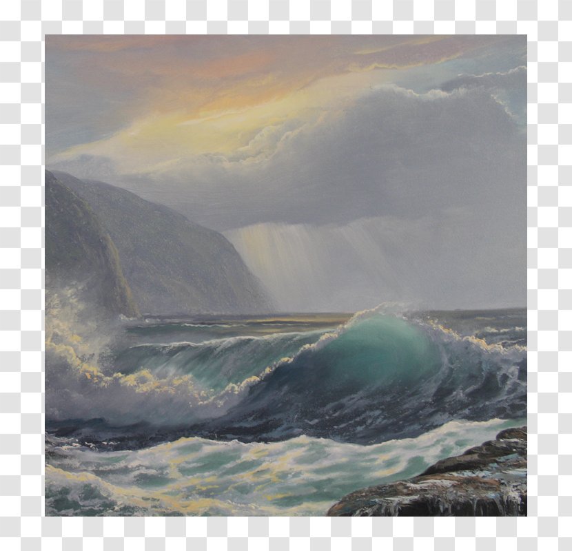 Painting Sea Coast Ocean Shore - Seascape Transparent PNG