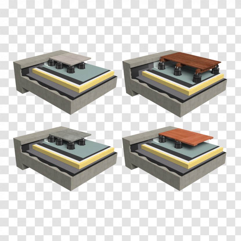 Green Roof Concrete Dalle Terraço-jardim - Electronic Component - Asphalt Pavement Transparent PNG