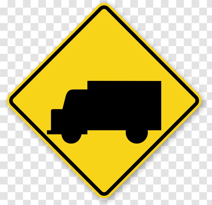 Traffic Sign Truck Warning Manual On Uniform Control Devices - Signage - Road Transparent PNG