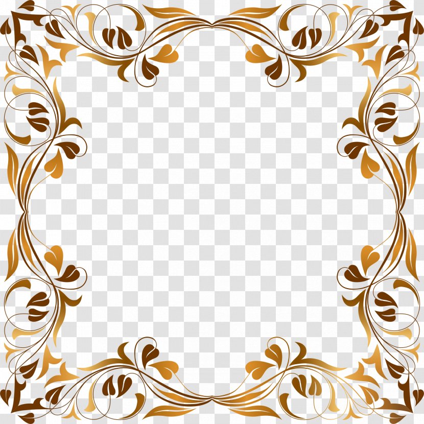 Ornament Clip Art - Picture Frame - Floral Flourish Cliparts Transparent PNG
