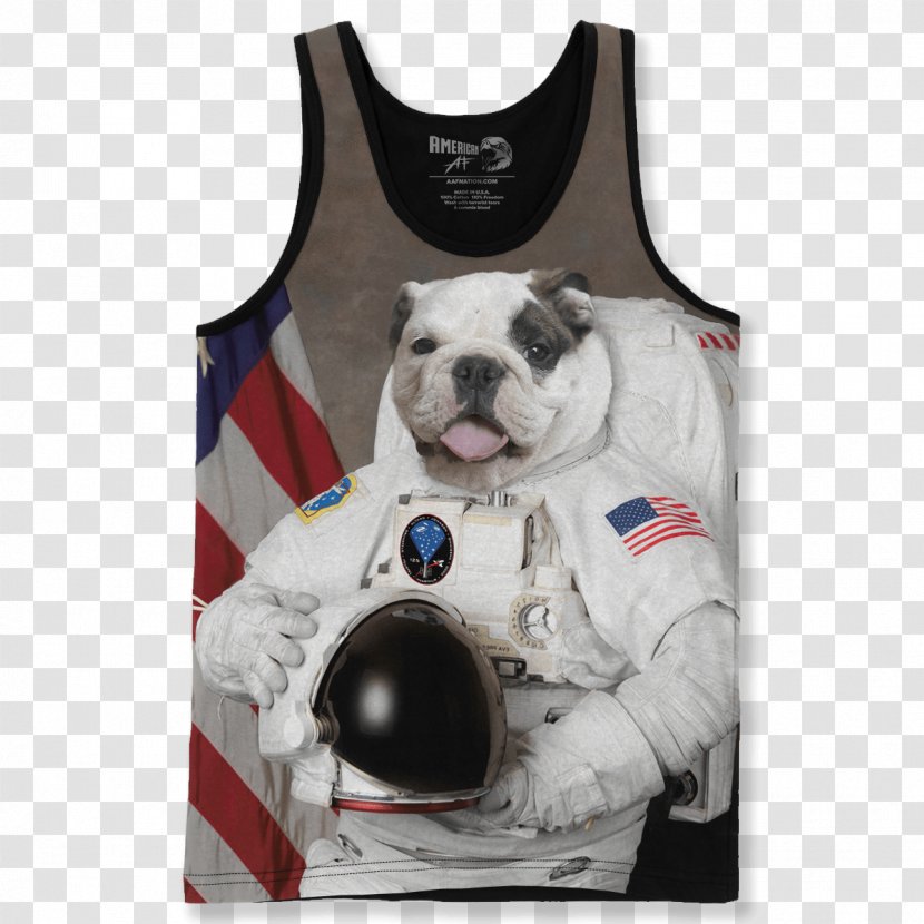 NASA Astronaut Corps Pug Puppy Outer Space - Outerwear Transparent PNG