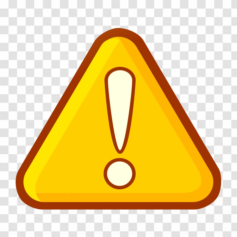 Download Icon - Product Design - Yellow Warning Sign Transparent PNG