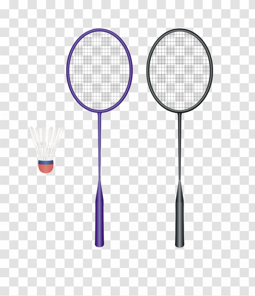 Badminton Cartoon Racket - Badmintonracket - Sports Equipment Transparent PNG