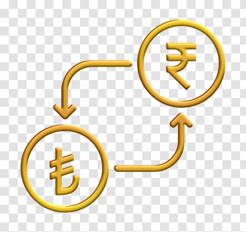 Money Icon - Indian Rupee - Symbol Yellow Transparent PNG