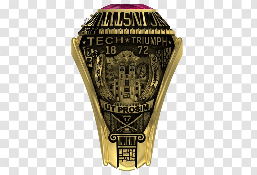 Campus Of Virginia Tech College Engineering Class Ring - Graduation Transparent PNG