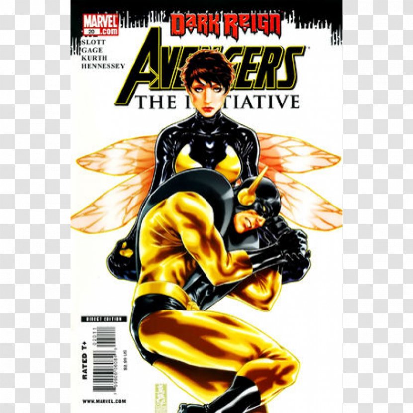 Wasp Hank Pym Captain America Dark Reign Comics - Fictional Character Transparent PNG