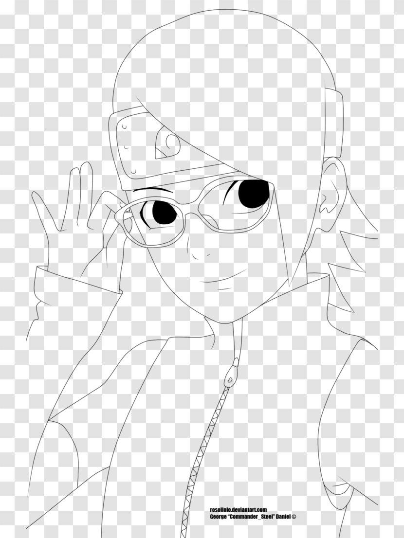 Sarada Uchiha Eye Character Art Clan - Watercolor Transparent PNG